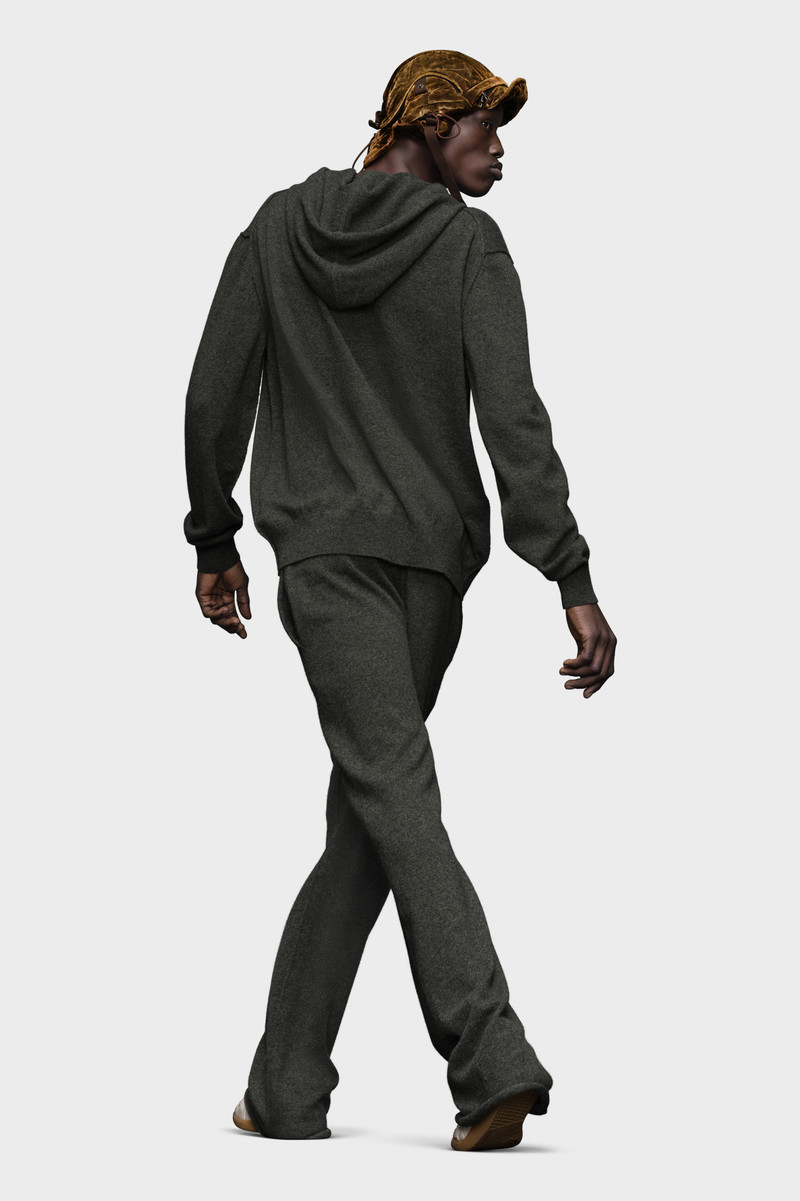 Décortiqué cashmere knit hoodie 4