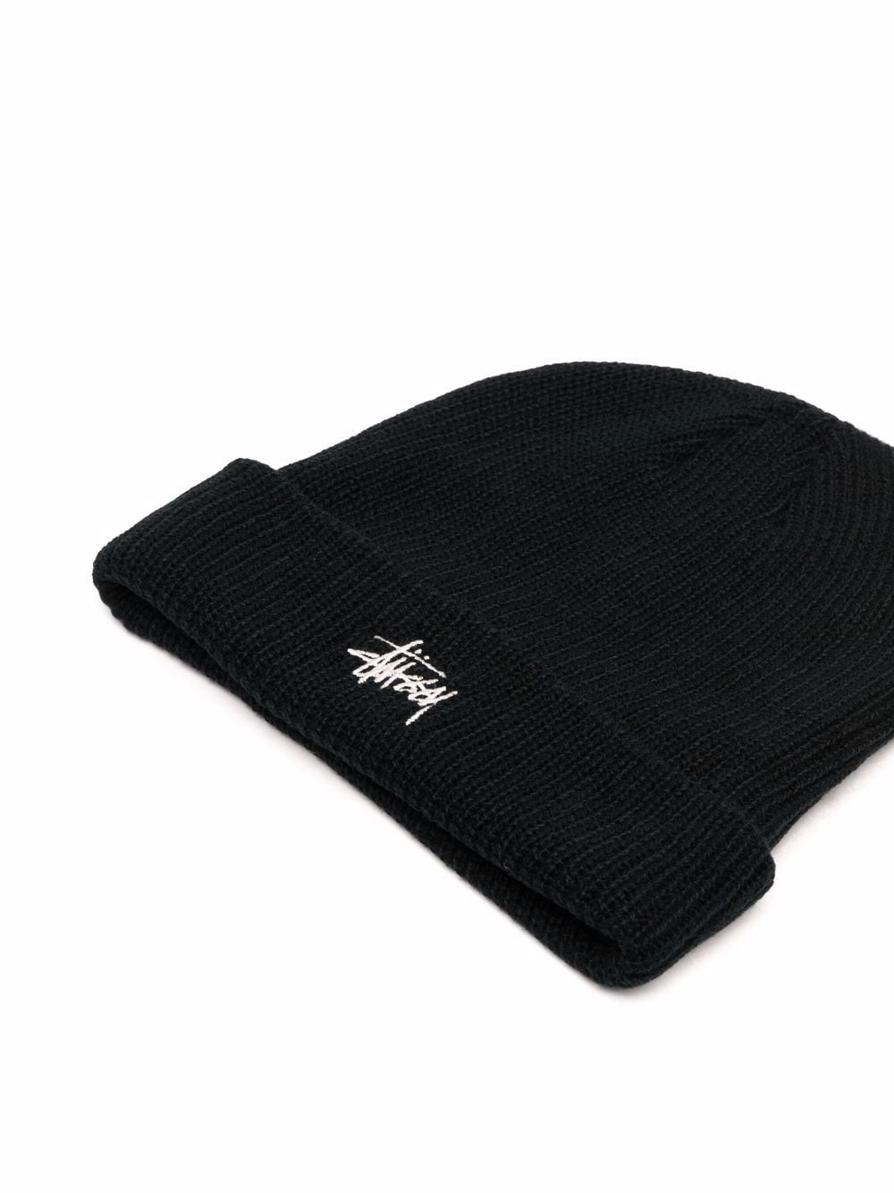 embroidered logo beanie - 2