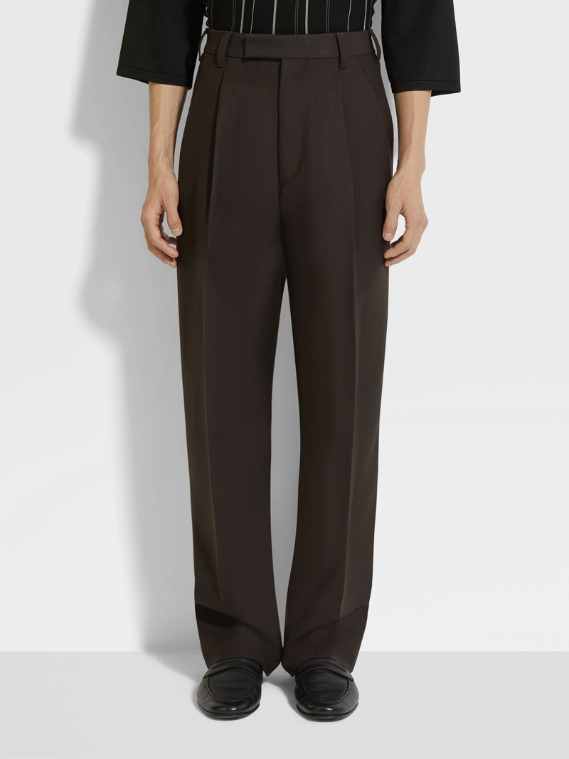 DARK BROWN OASI LINO PANTS 5