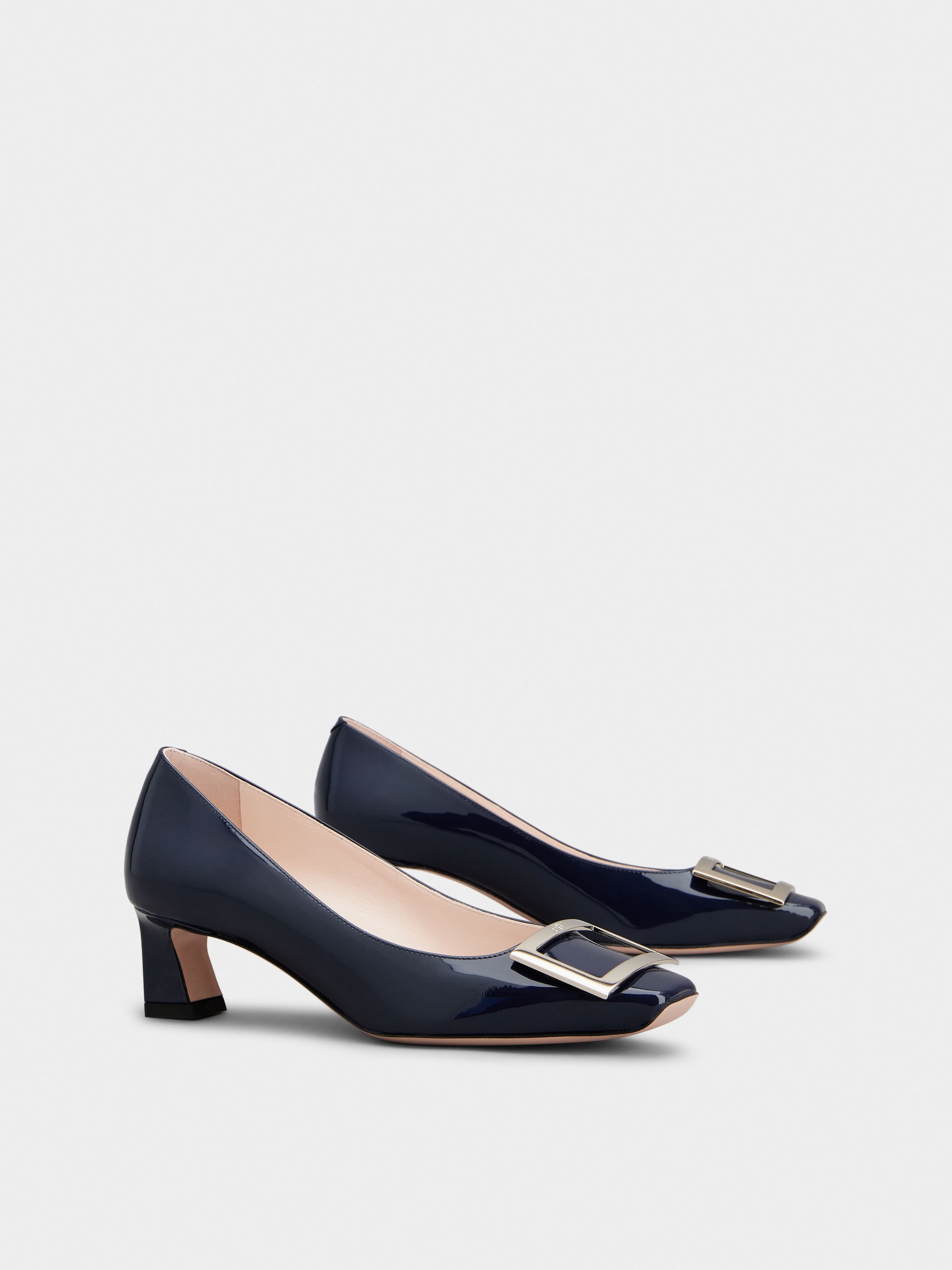 Trompette Metal Buckle Pumps in Patent Leather - 2