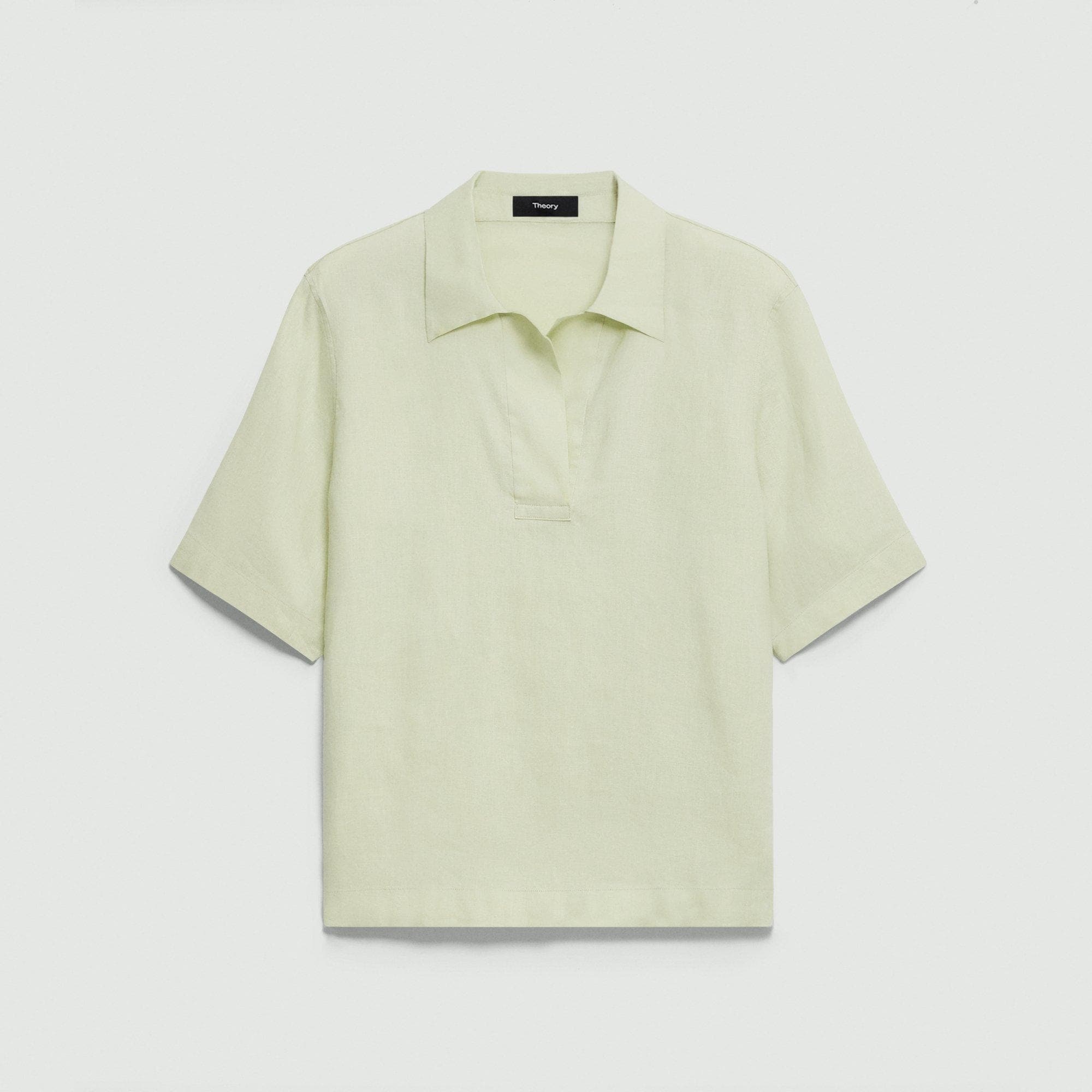 Polo Shirt in Relaxed Linen - 1
