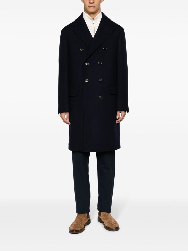 Brunello Cucinelli double-breasted wool-blend coat outlook