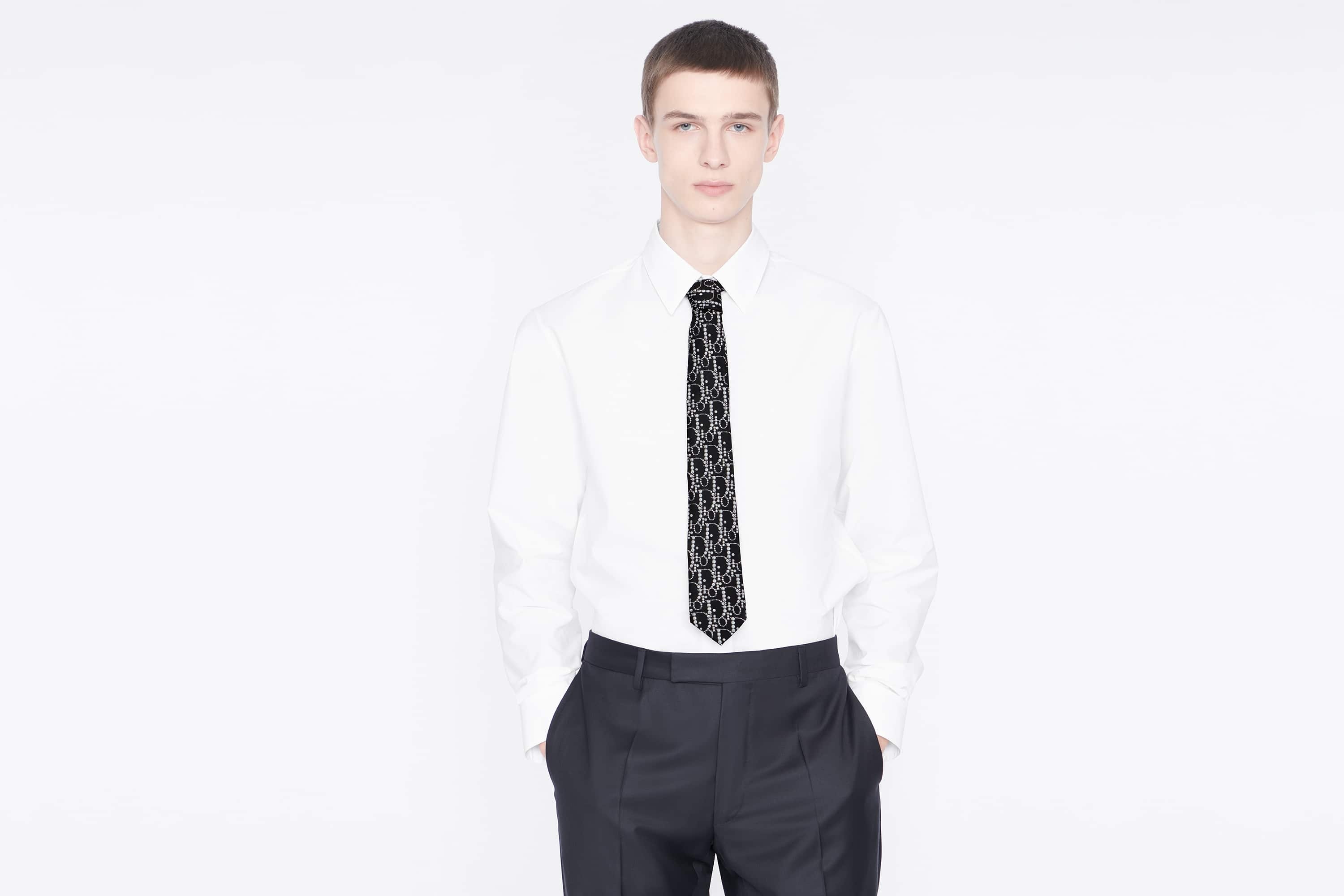 Dior Oblique Strass Tie - 3