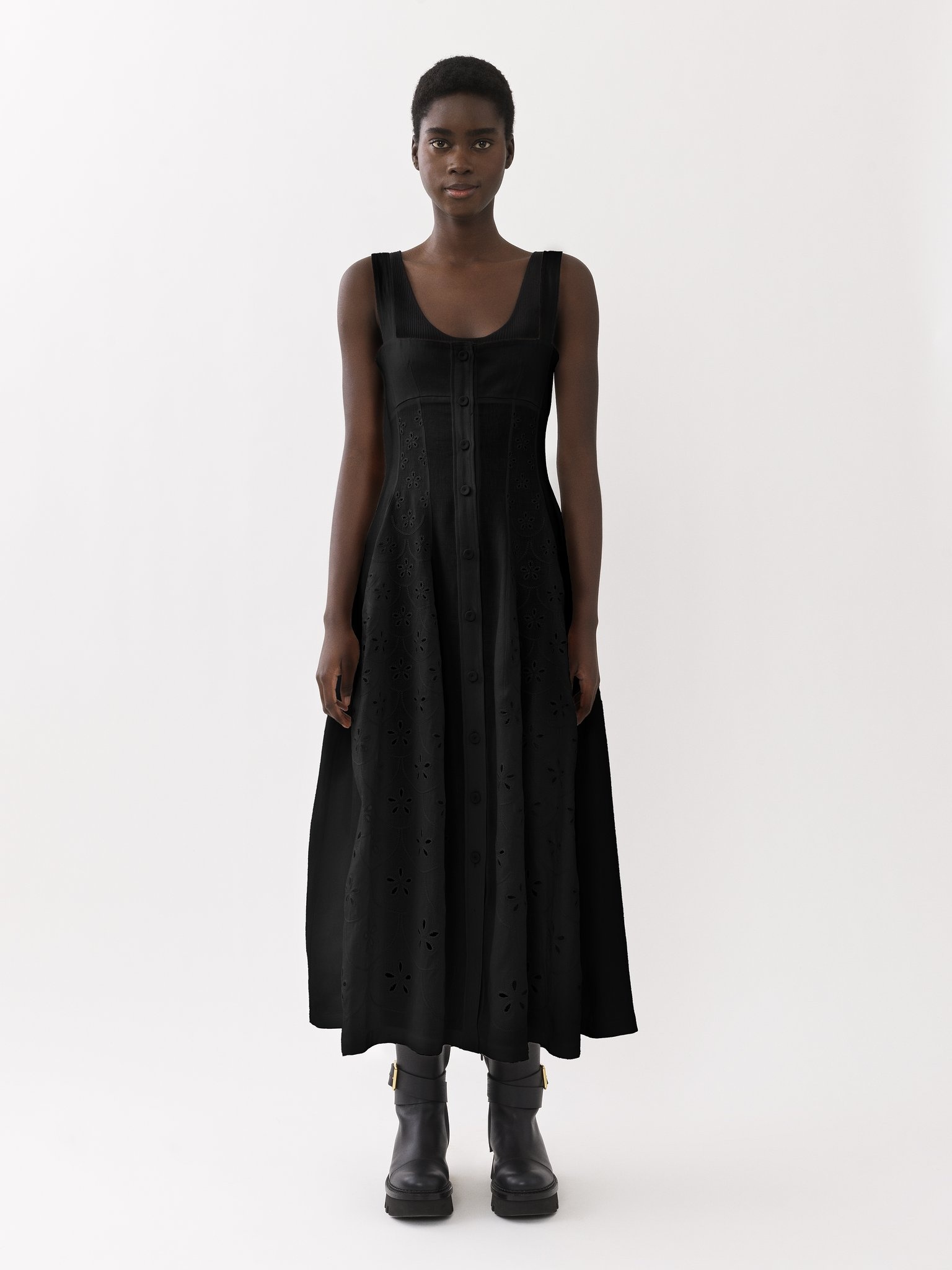 SLEEVELESS MIDI DRESS - 2