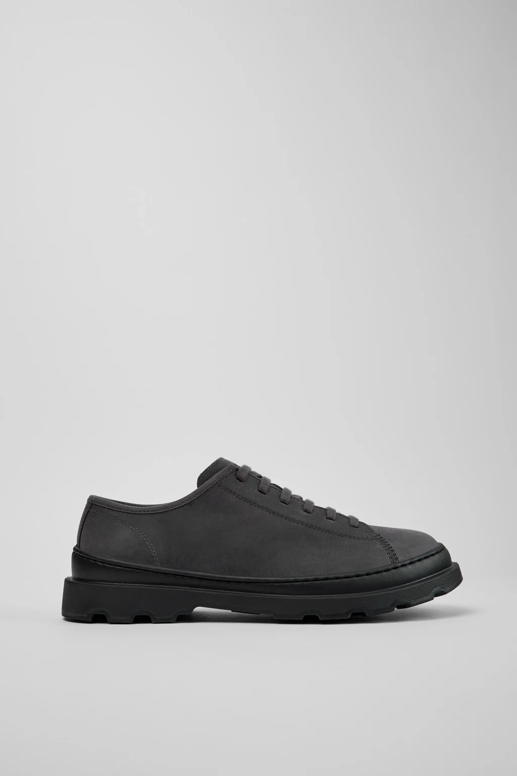Brutus+ Gray Nubuck Leather Shoes for Men. - 1