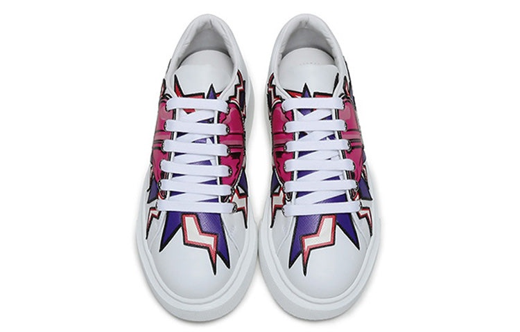 (WMNS) PRADA Graphic Heart Platform Sneakers 'White Multi-Color' 1E805L_3L2B_F0009_F_045 - 4