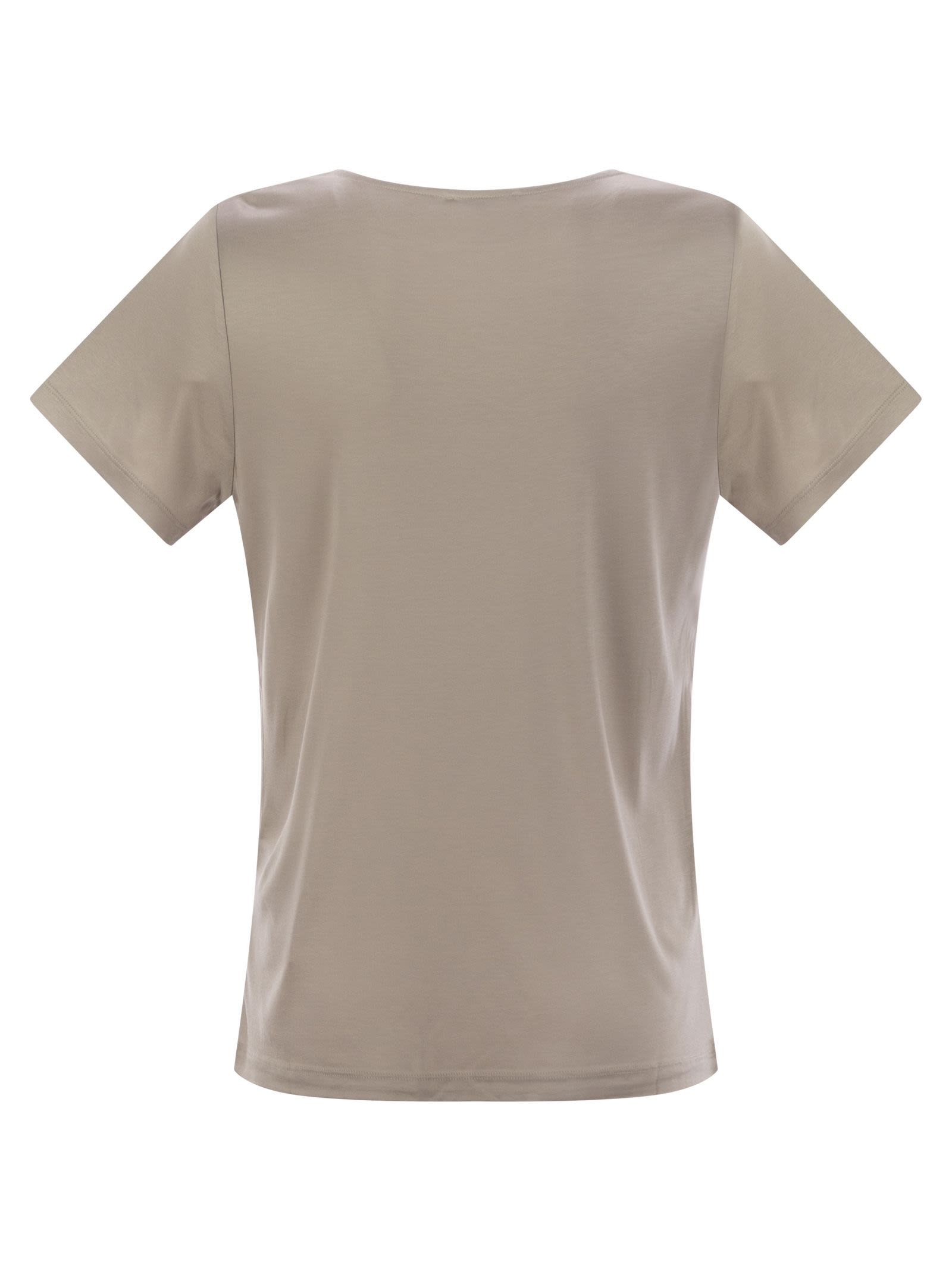FAY - Fay Women Jersey T-Shirt With Boat Neckline - 2