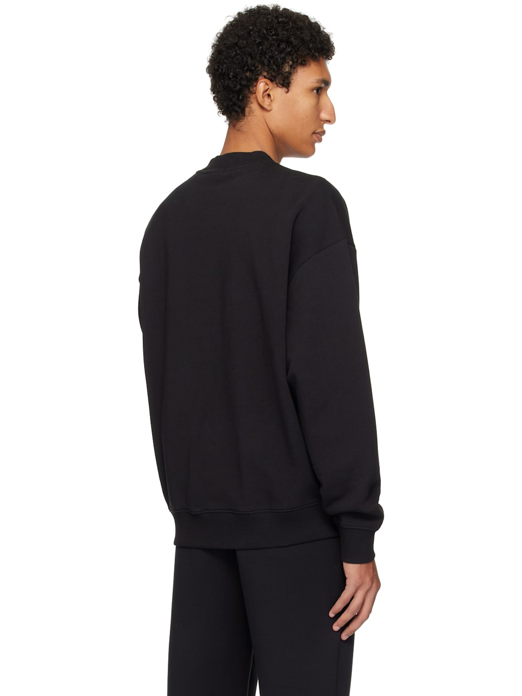 Black Relaxed-Fit Sweatshirt - 3