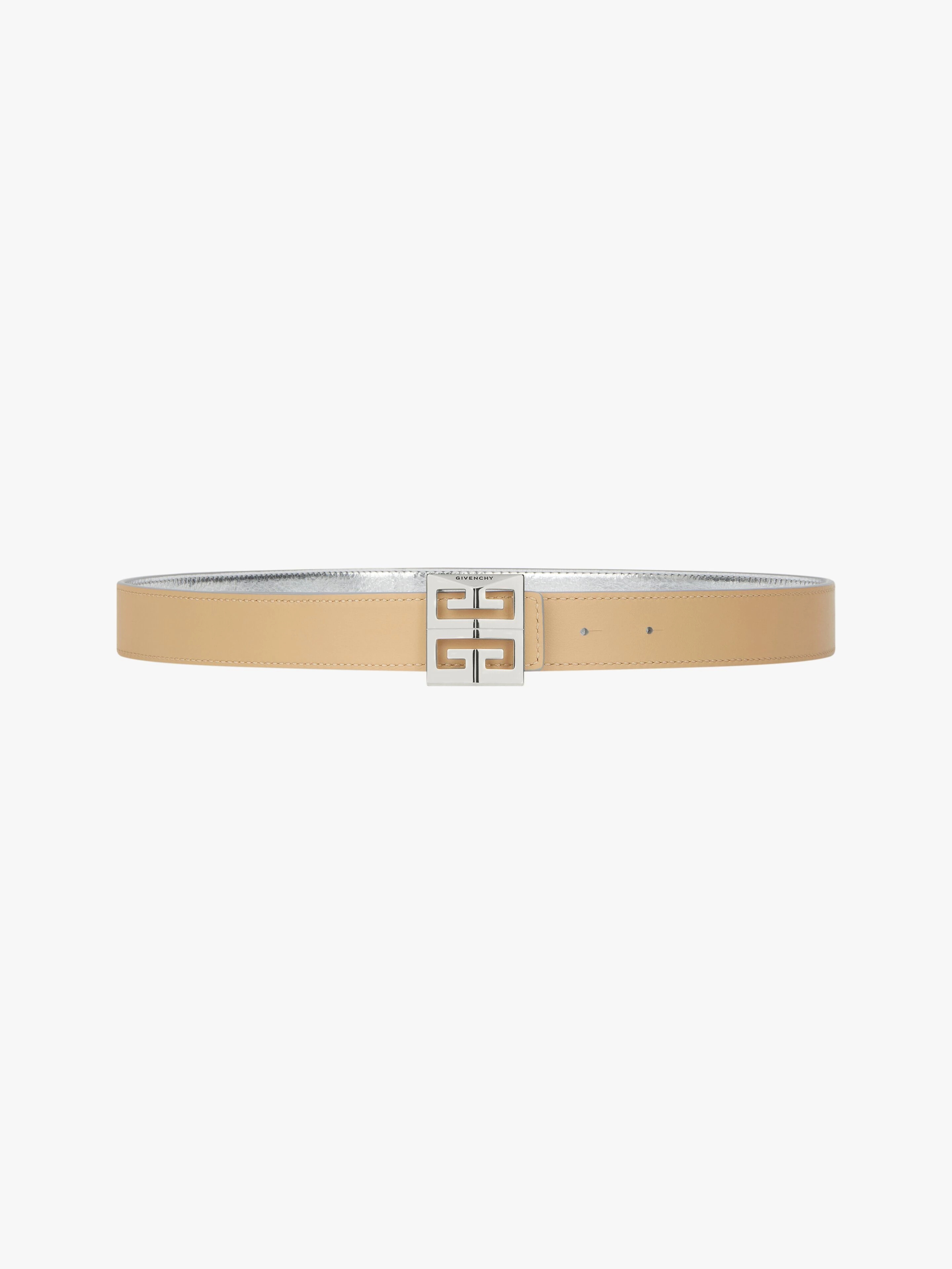 4G REVERSIBLE BELT IN METALLIZED LEATHER - 3