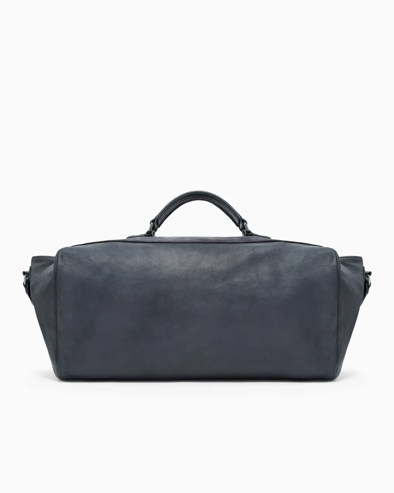 VINTAGE-EFFECT PEBBLED NAPPA-LEATHER DUFFEL BAG - 1