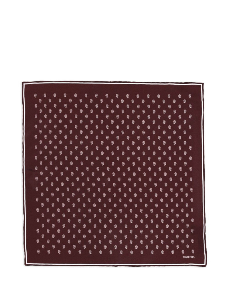 TOM FORD paisley twill pocket square outlook