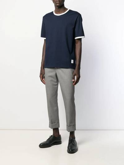 Thom Browne contrast trim T-shirt outlook