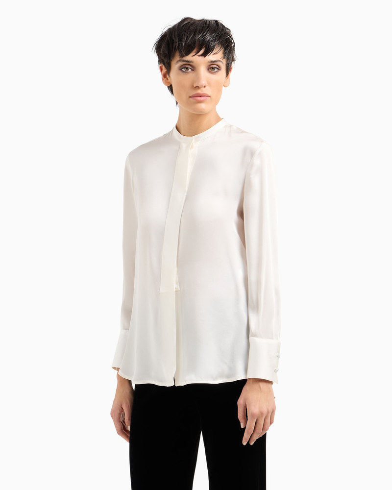 GIORGIO ARMANI Silk charmeuse shirt outlook