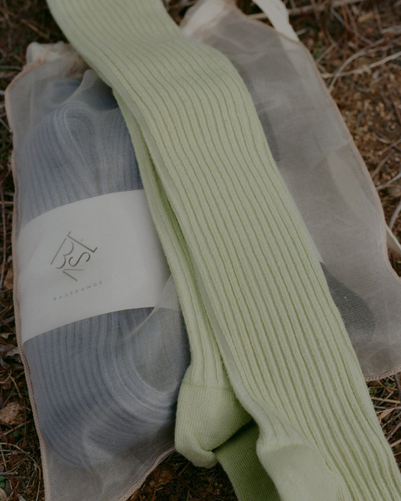 BASERANGE Surprise Pack - 3 Overknee Socks - Organic Cotton Rib outlook