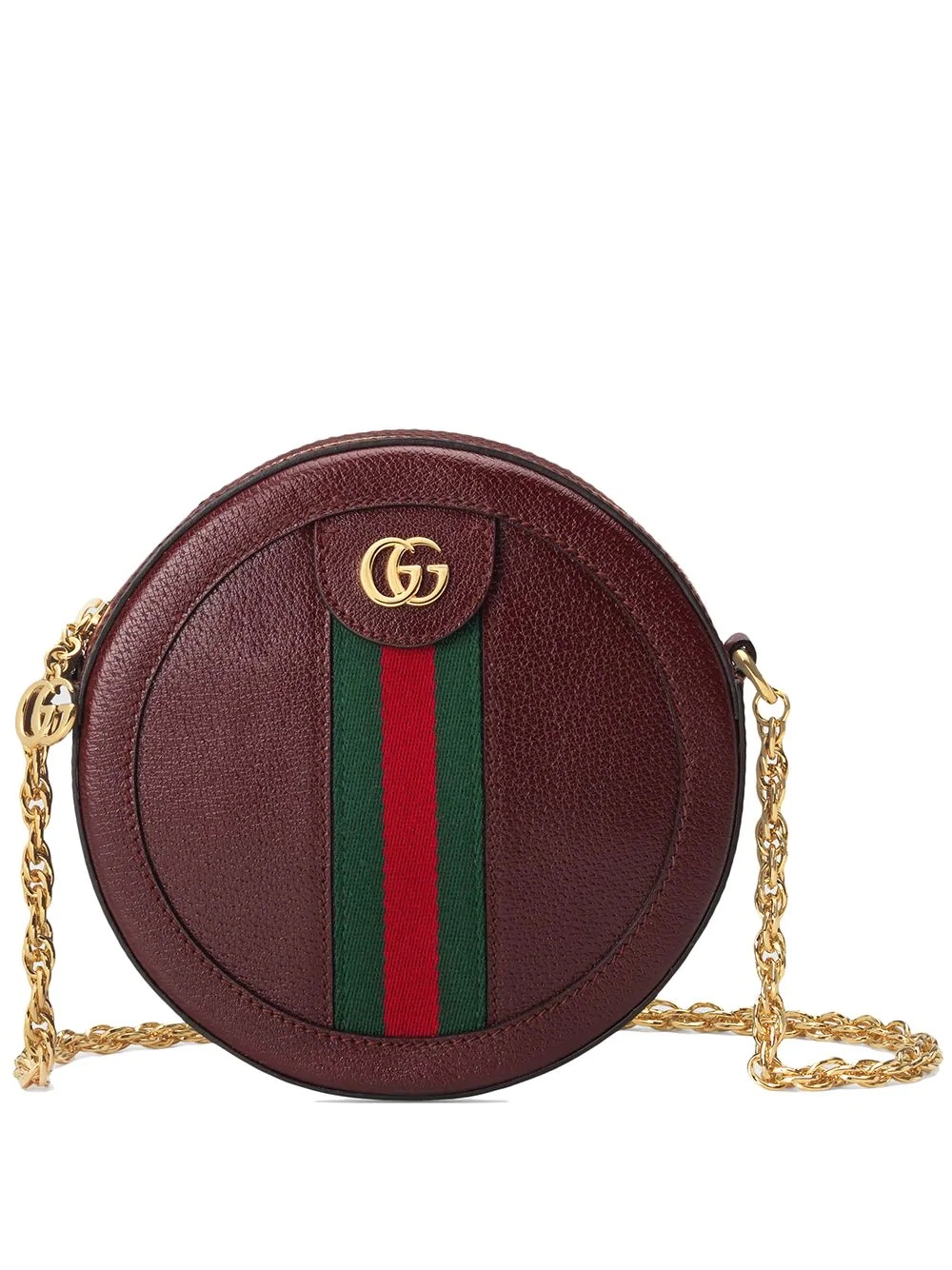 Ophidia mini round shoulder bag - 1