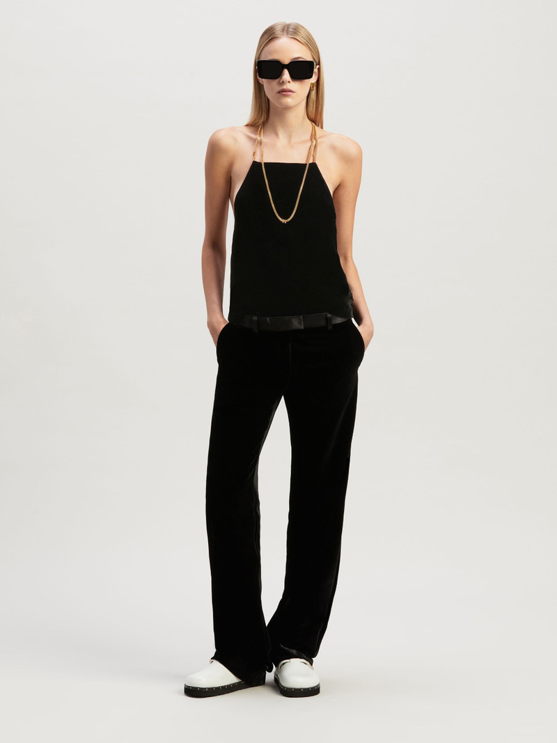 Palm Angels PA Chain Velvet Top outlook