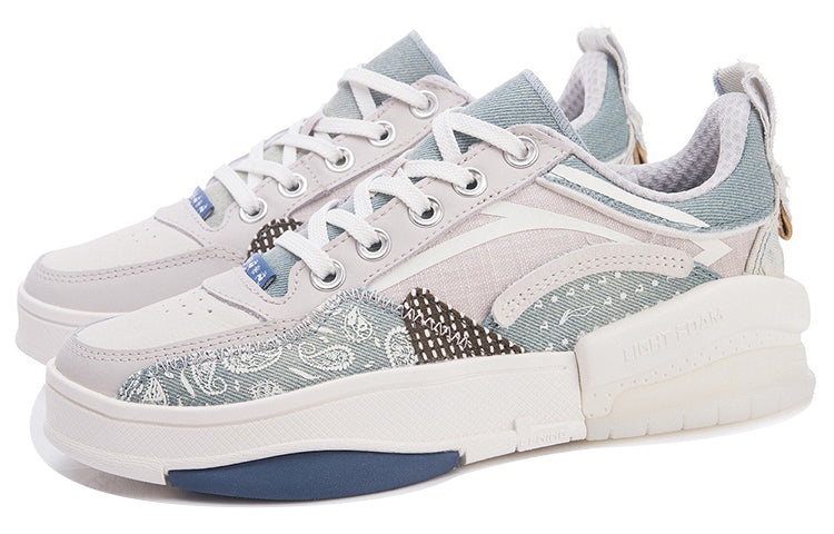 (WMNS) Li-Ning Weiwu Skate 'White Blue' AGCR214-2 - 3