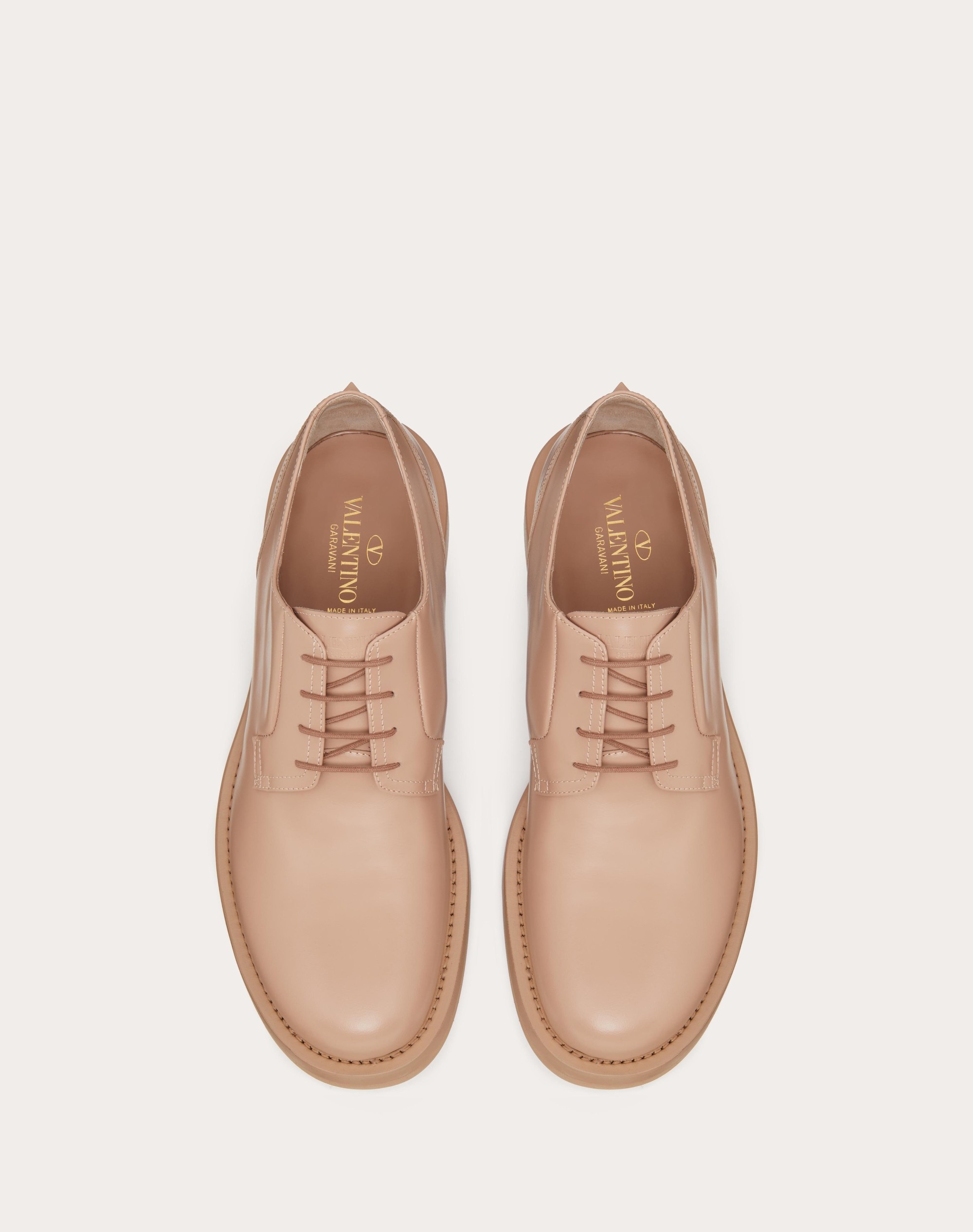ROCKSTUD ESSENTIAL CALF LEATHER DERBY - 4