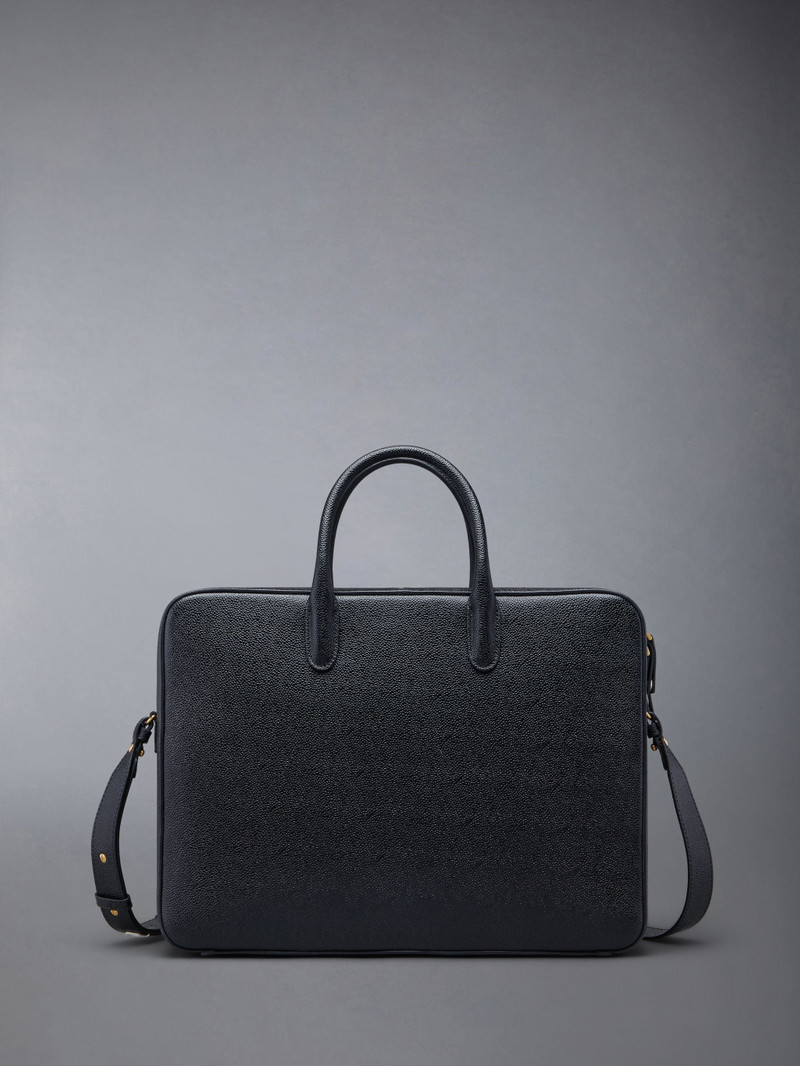 Pebble Grain Double Compartment Business Bag 3