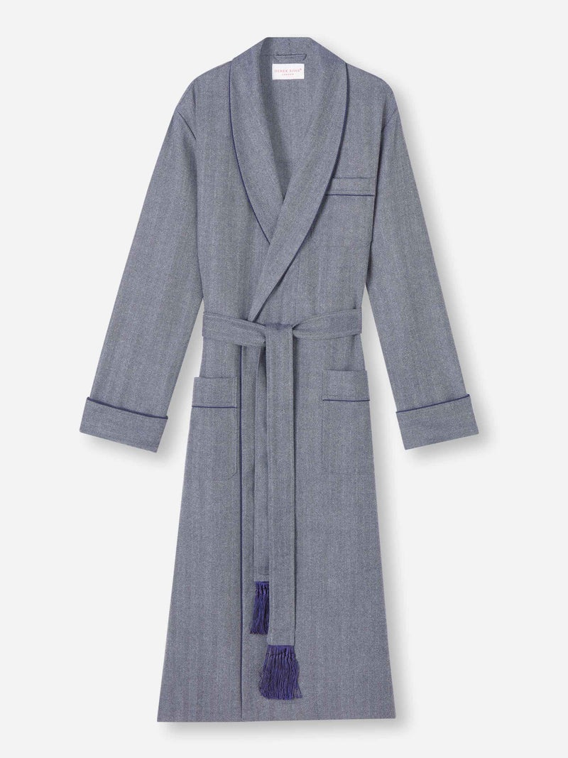 Men's Robe Lincoln 11 Wool Navy - 1