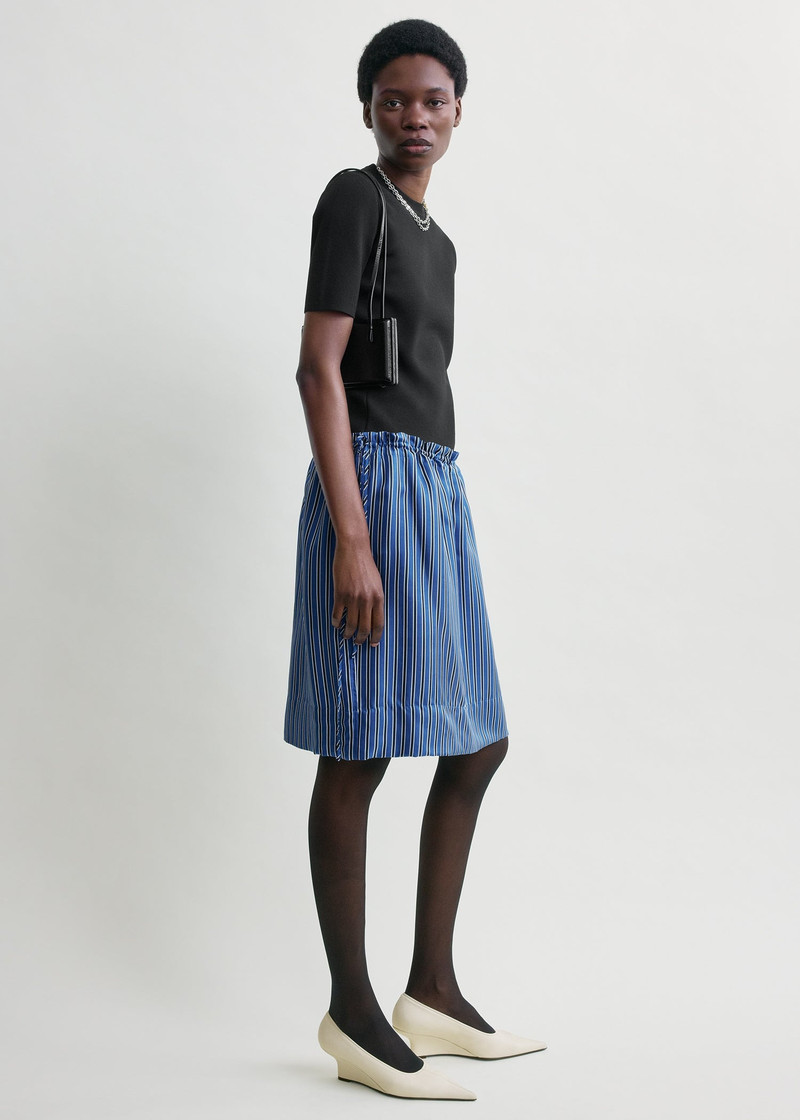 Striped mini skirt blue/navy 3