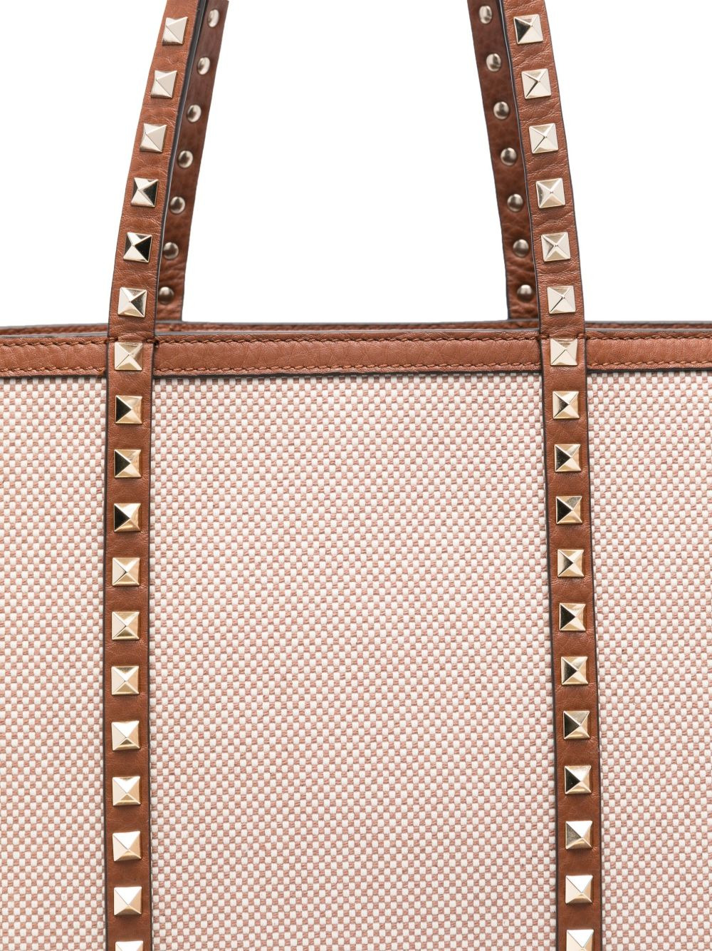 Valentino Garavani Rockstud canvas medium tote - 4