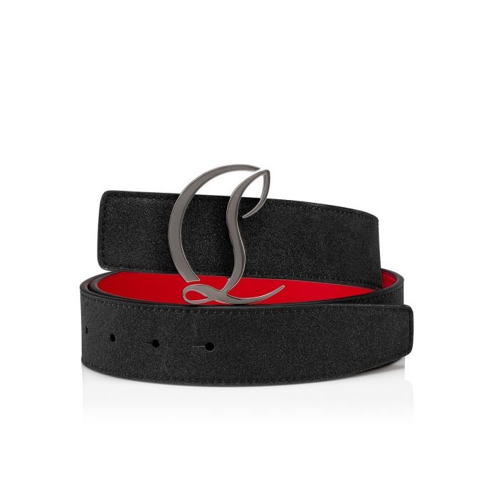 Cl Logo Belt BLACK/GUN METAL - 1