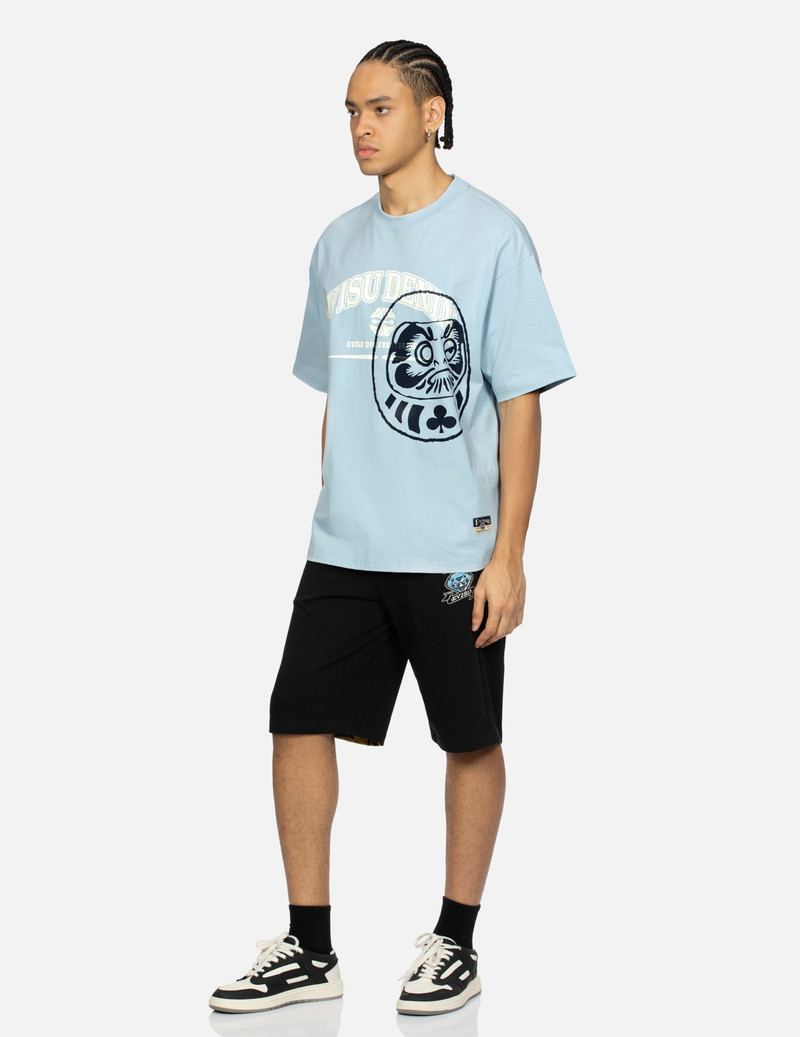 GAMING DARUMA DAICOCK PRINT REGULAR FIT SWEAT SHORTS 4