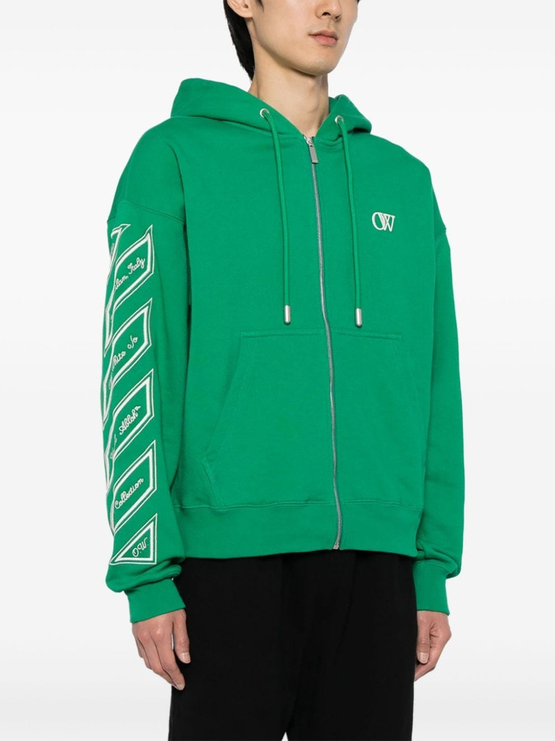 Diag-stripe zip-up 후드 3