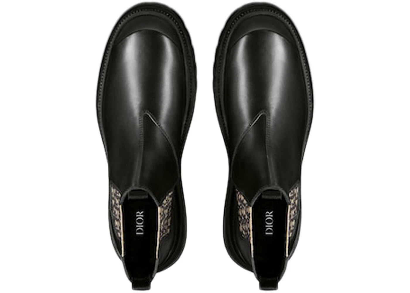 Dior Explorer Chelsea Boot Black Beige Black Dior Oblique Motif - 4
