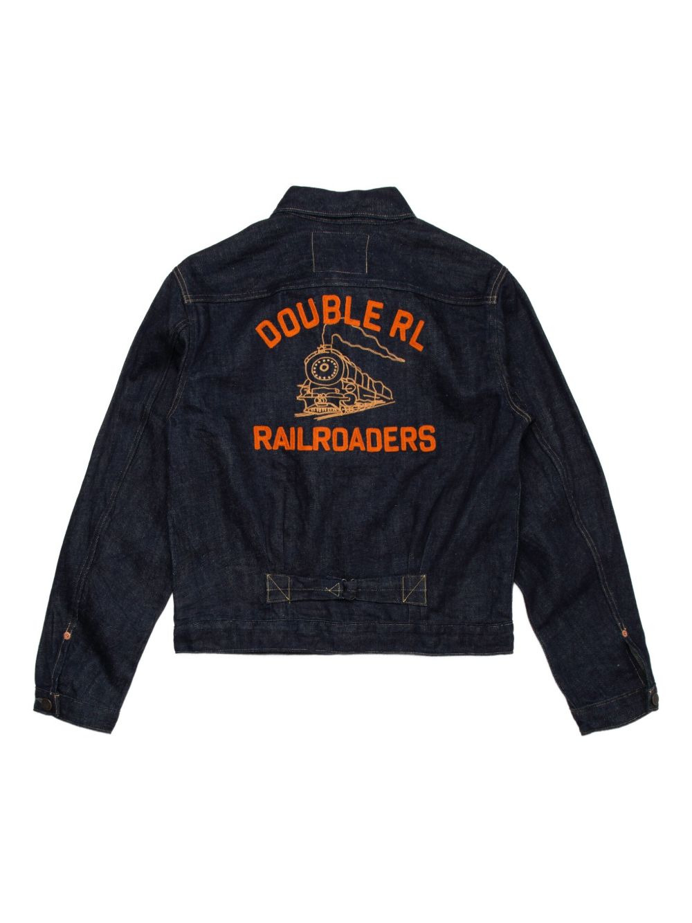 railroader-motif denim jacket - 2