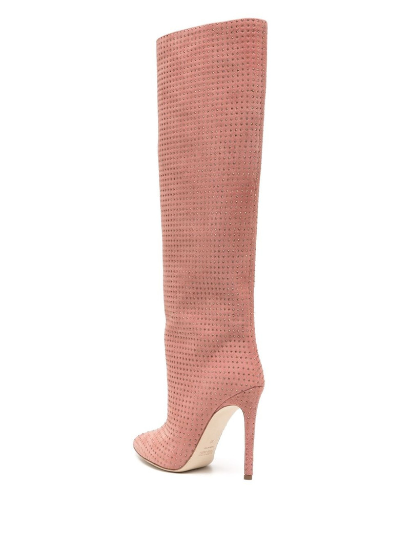 Holly 105mm embellished suede boots 3