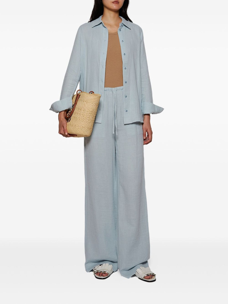 ÉTERNE drawstring wide-leg trousers outlook