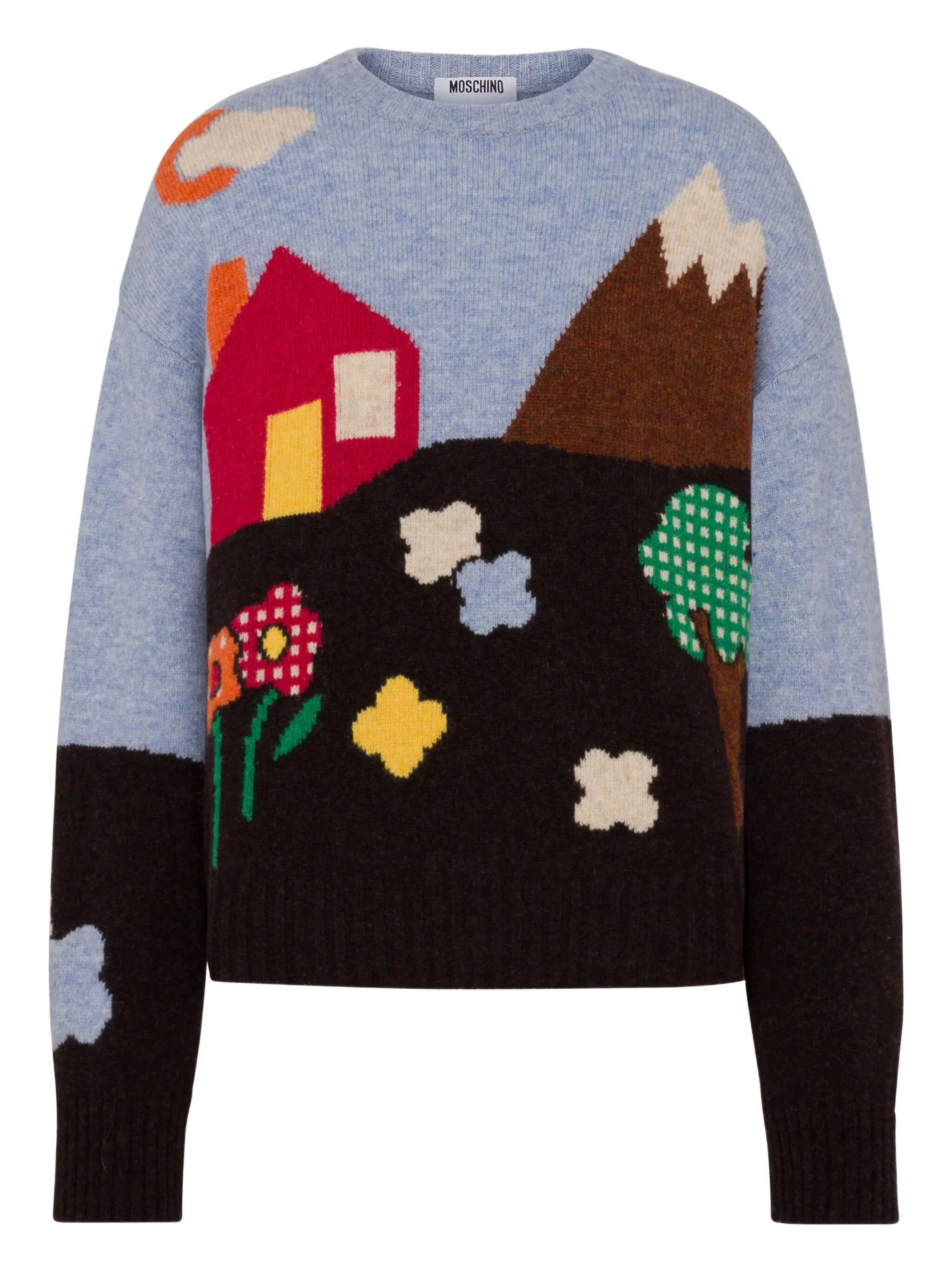 Moschino Archive Graphic-knit Sweater - 1