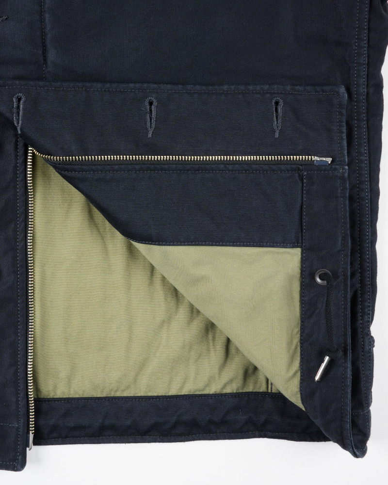 12OZ WHIPCORD LIGHTWEIGHT N1 DECK JACKET - BLACK 10