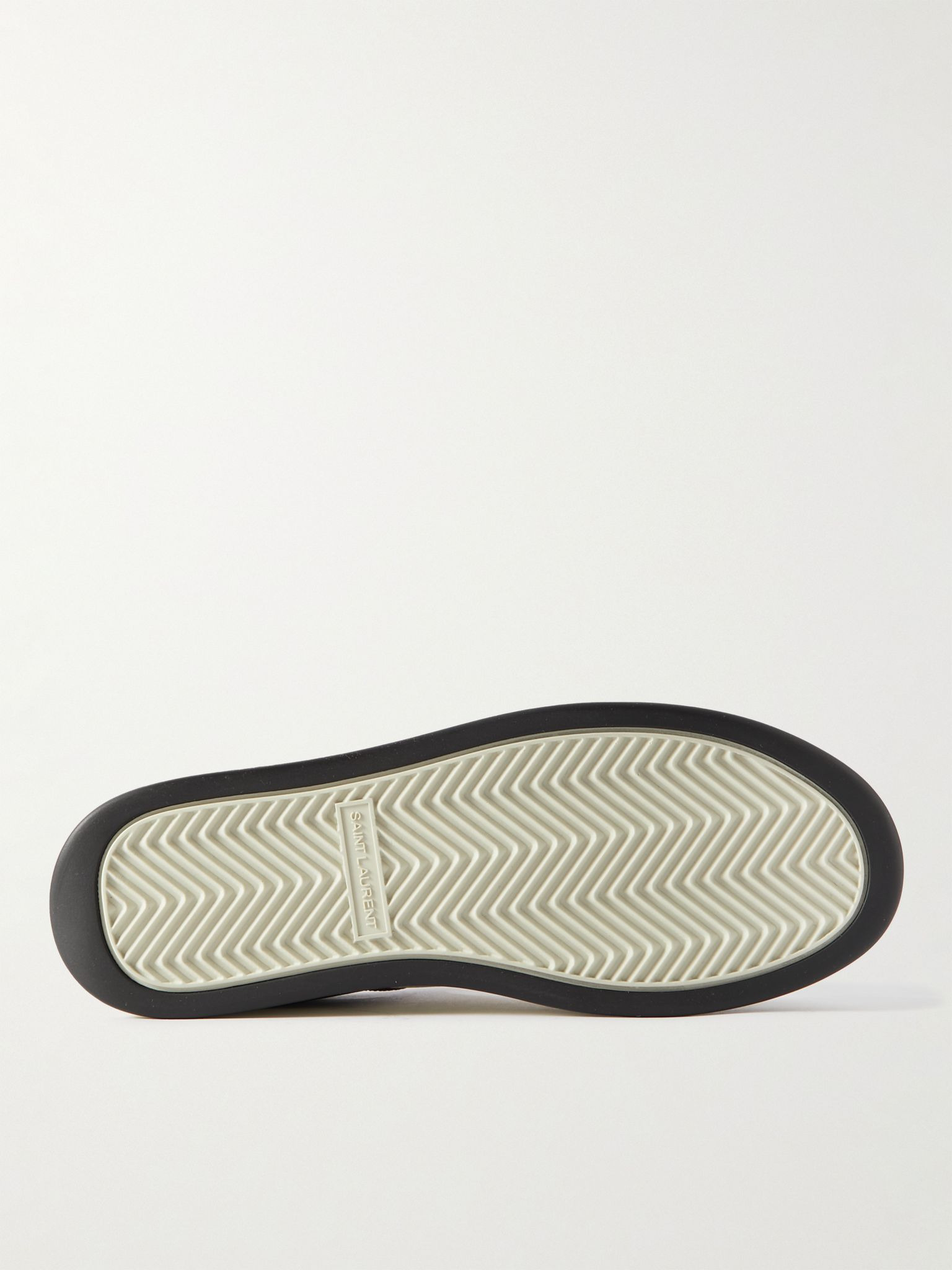 SL/61 Perforated Leather Sneakers White - 3