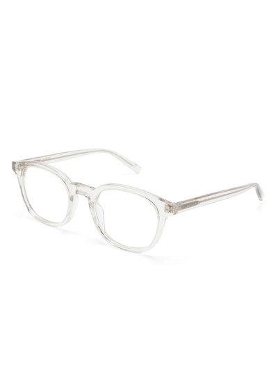 SAINT LAURENT transparent round-frame glasses outlook