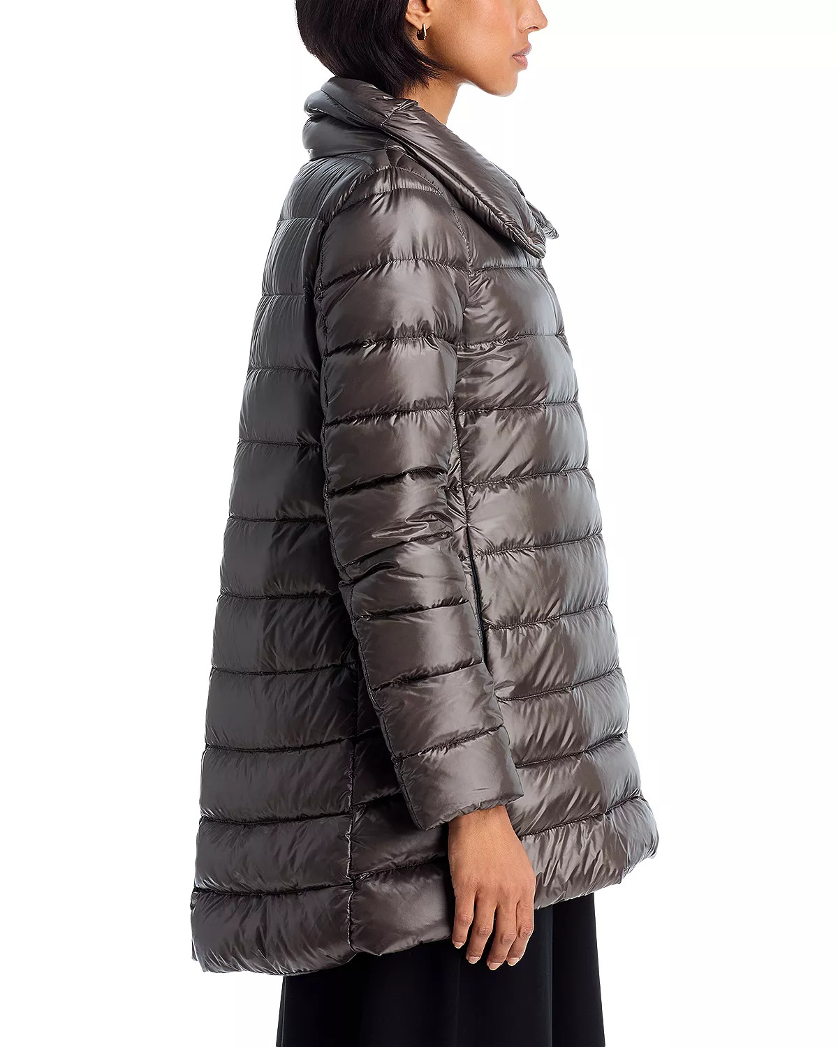 Amelia Stand Collar Down Puffer Coat - 5