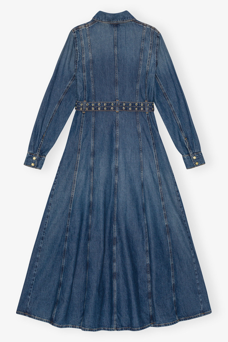 DARK BLUE DENIM MAXI DRESS 6