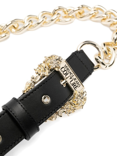 VERSACE JEANS COUTURE chain-link leather belt outlook