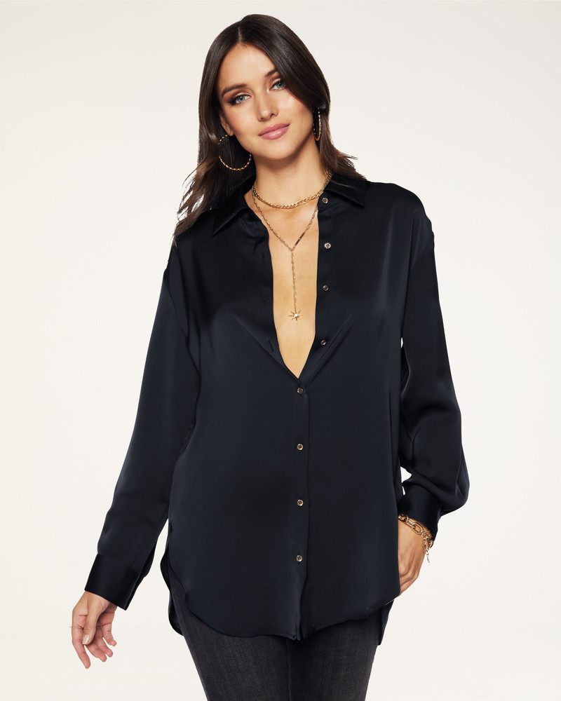 Kolby Oversized Button Down Blouse 1