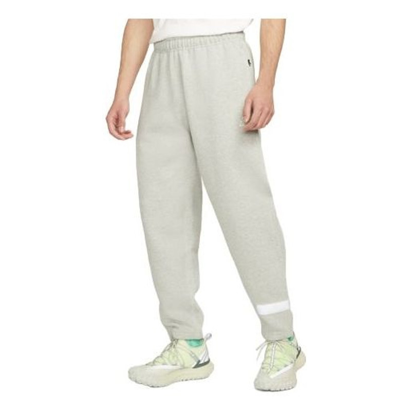 Nike Solid Color Casual Sports Long Pants Couple Style Gray DM4247-050 - 1