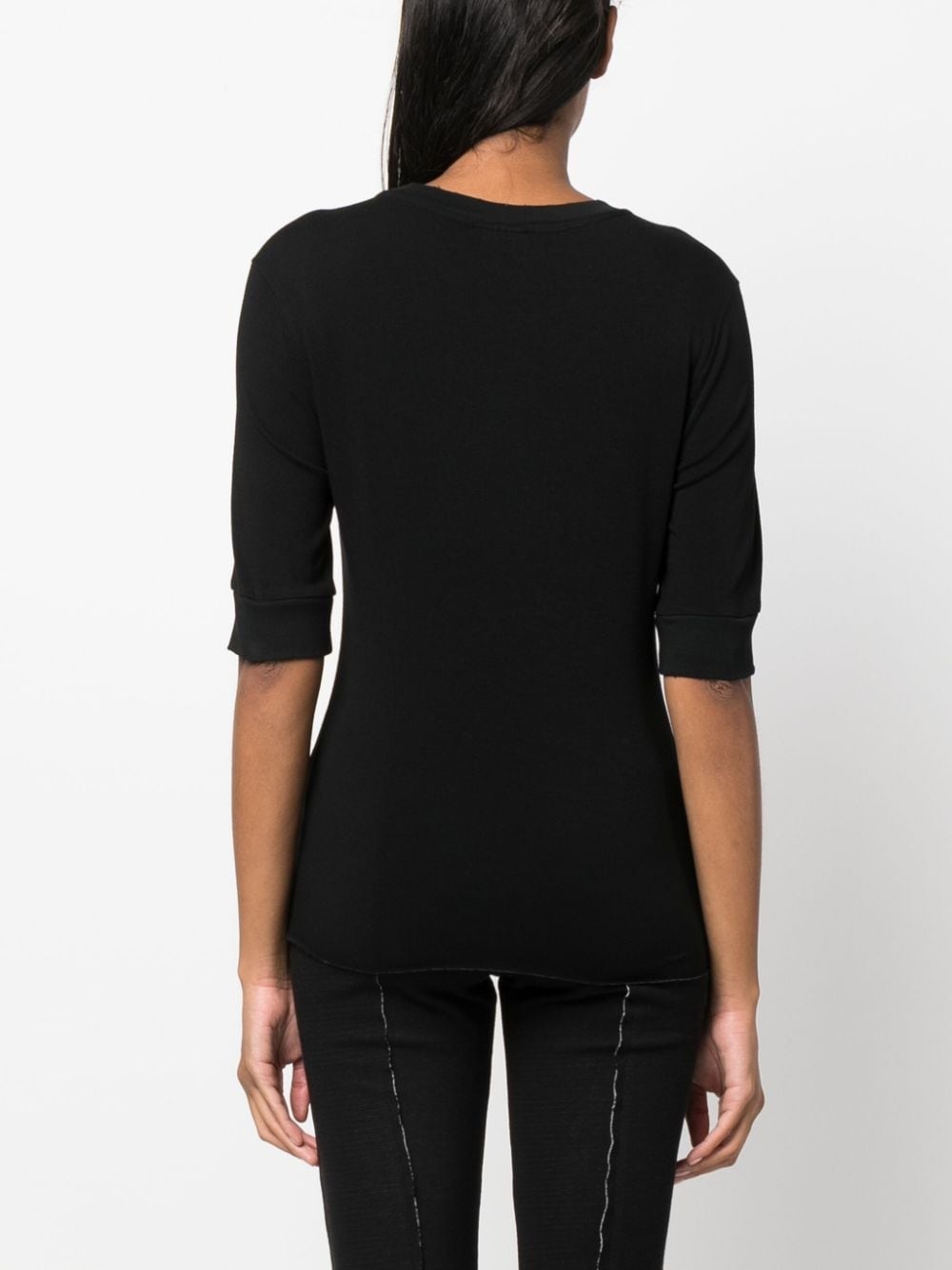 round-neck stretch T-shirt - 4