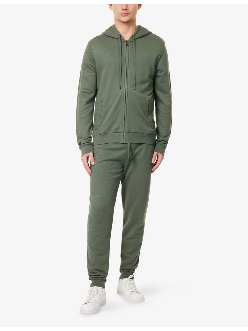 Derek Rose Quinn Zip-Through Cotton-Modal Jersey Hoody outlook