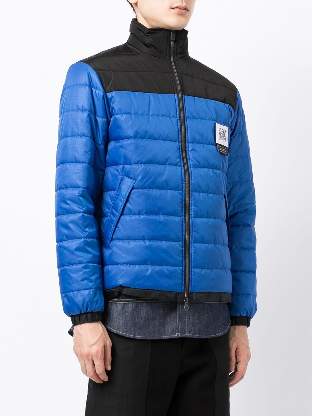 colour-block puffer jacket - 3