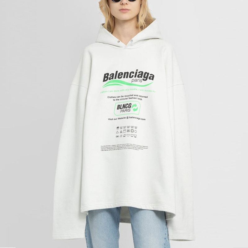 BALENCIAGA Balenciaga Dry Cleaning Boxy Hoodie 'White' 661711TKVF99085 outlook