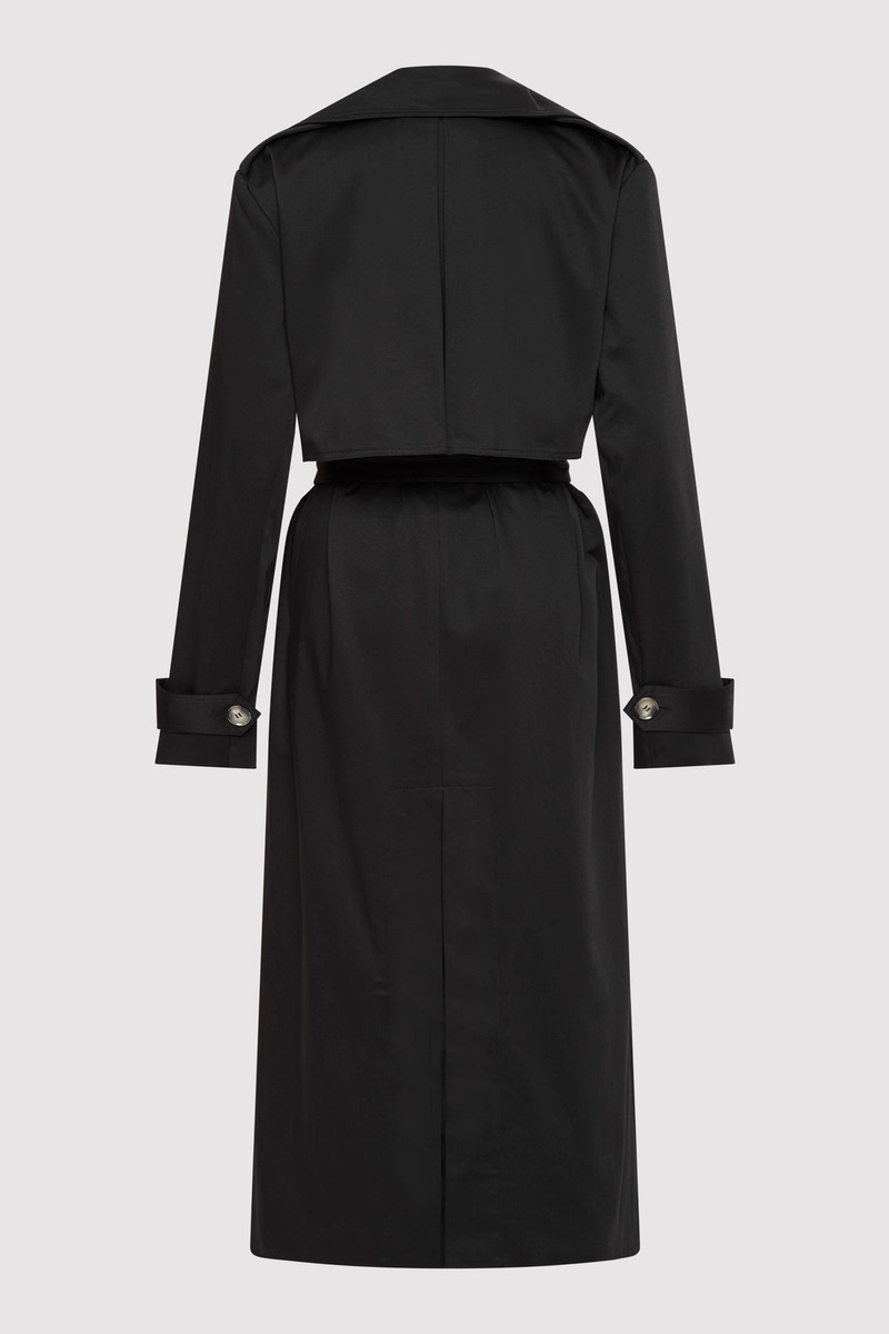 ST. AGNI Classic Trench Coat - Black outlook