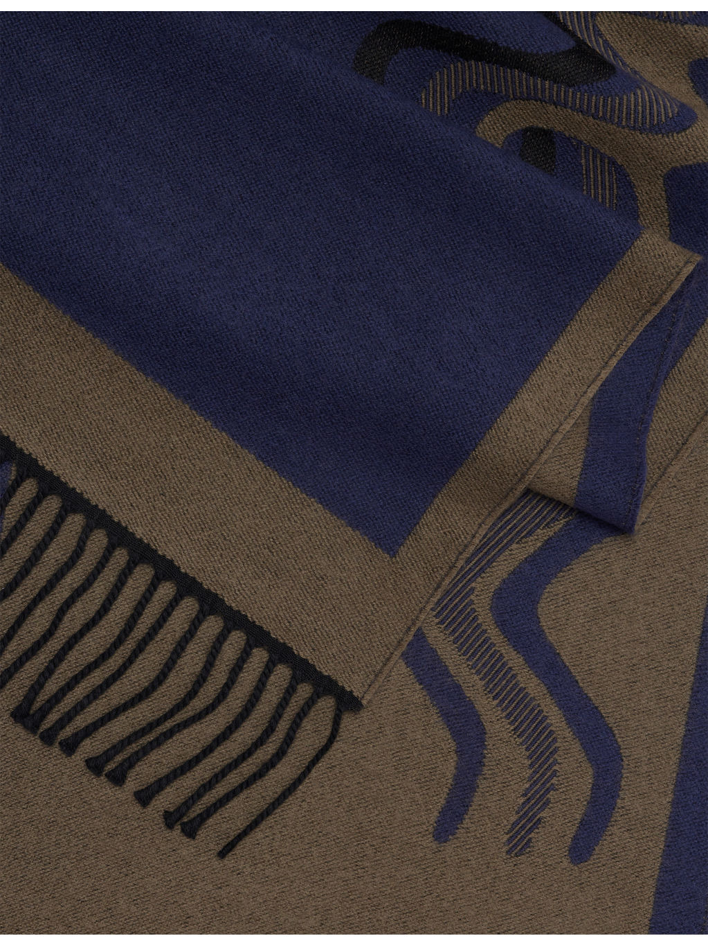 Stack Logo Wool Blend Scarf - 3