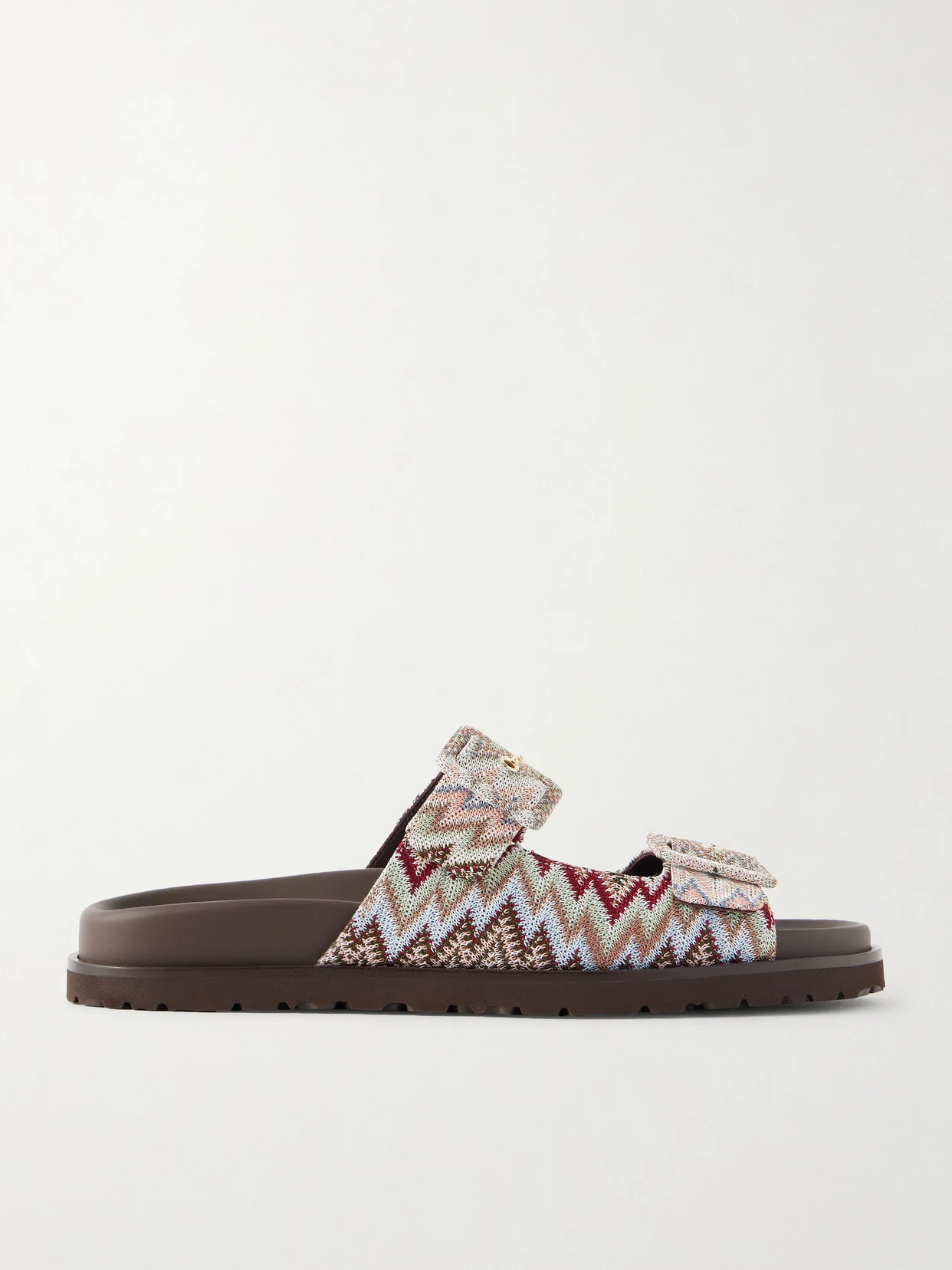 Clea Striped Woven Sandals - 1