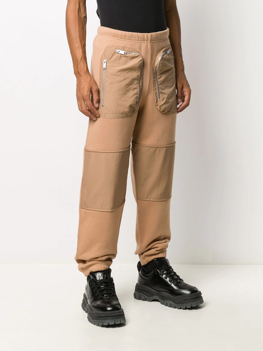 panelled multi-pocket track pants - 3